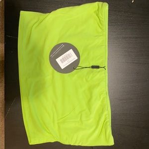 Bright green tube top